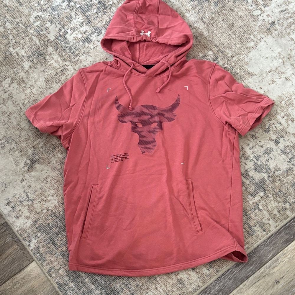 Under Armour Men's Rust Red Hoodie T-Shirt